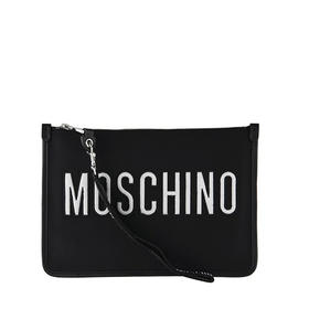 MOSCHINO 莫斯奇诺 女士字母徽标手拿包 黑色 8403 8206 3555