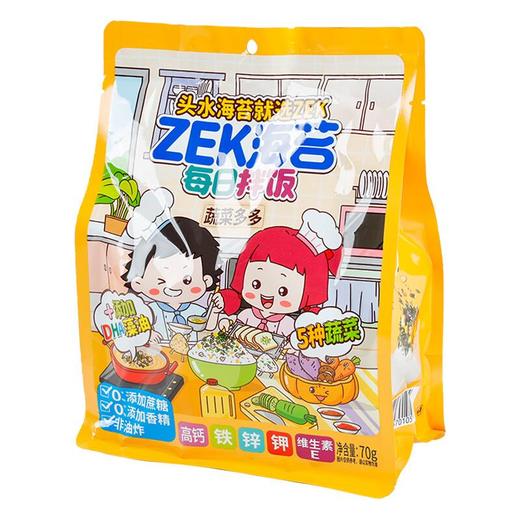 ZEK蔬菜多多每日拌饭海苔70g/袋 商品图1