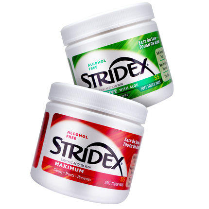 美国stridex水杨酸棉片去闭口粉刺黑头清洁刷酸祛痘印收缩毛孔 商品图0