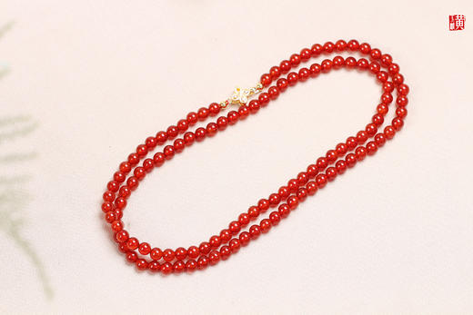 【扶疏】红玛瑙珠串，珠径：6.3mm 商品图2