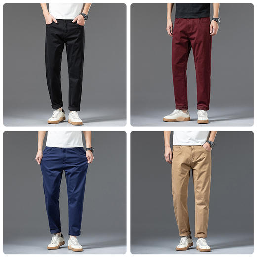 【新款DQ】大依优型大码休闲裤多色长裤男舒适休闲简约百搭加肥加大男装 商品图2