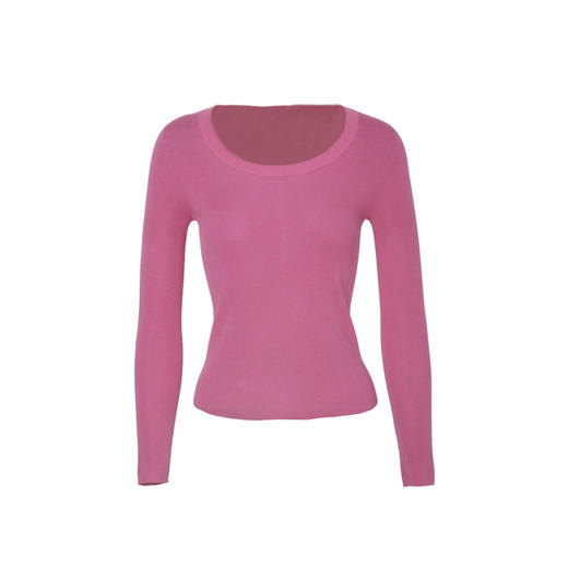 两三事轻吻密色Ⅴ2023秋季新款常规百搭纯色多色针织衫保暖羊毛衫 商品图0