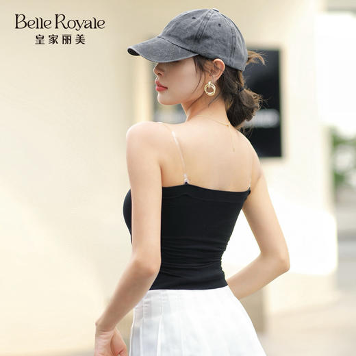 新款抹胸女夏季薄款带胸垫打底抹胸背心文胸一体裹胸无袖上衣BXM5135 商品图2