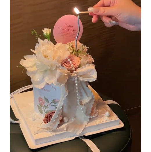 珍珠鲜花蝴蝶结（提前1天预定）母亲节限定 商品图0