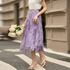 【压褶半裙】2025夏季百搭显瘦高腰百褶半身裙优雅裙子5P24BI0666 商品缩略图1