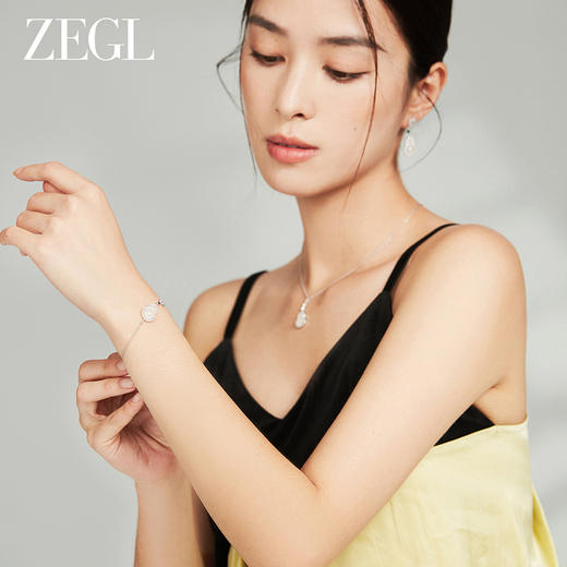 ZEGL设计师925银母亲节礼物白玉髓手链女2024年新款小葫芦手饰品 商品图2