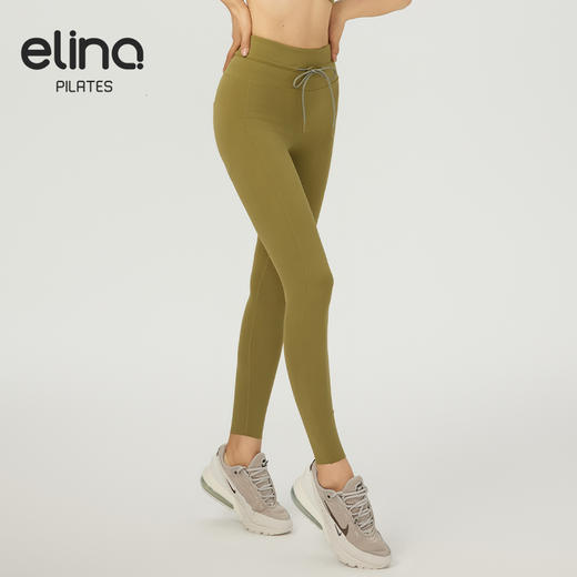 【双旦秒】elina一恋2024新款莱卡提臀系绳口袋蜜桃九分裤MT0221（特价产品，收货7天内支持调换、不退款） 商品图2