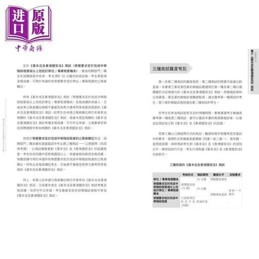 【中商原版】应考基本法及香港国an法测试攻略 公务员考试丛书 應考基本法及香港國an法測試攻略 商品图3