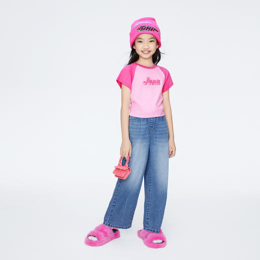 女童全棉挺阔牛仔单裤裤子新款安奈儿童装实体店同款AG426639 商品图3