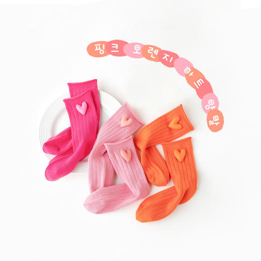 【3双装 少女感爆棚！】虫虫说春季儿童袜子中筒女童袜子精梳棉韩版透气宝宝可爱袜 子ins 商品图4