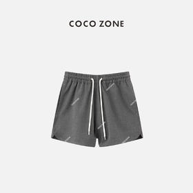 COCO ZONE2024时尚松紧腰显瘦短裤百搭纯色休闲裤子CC1B0694