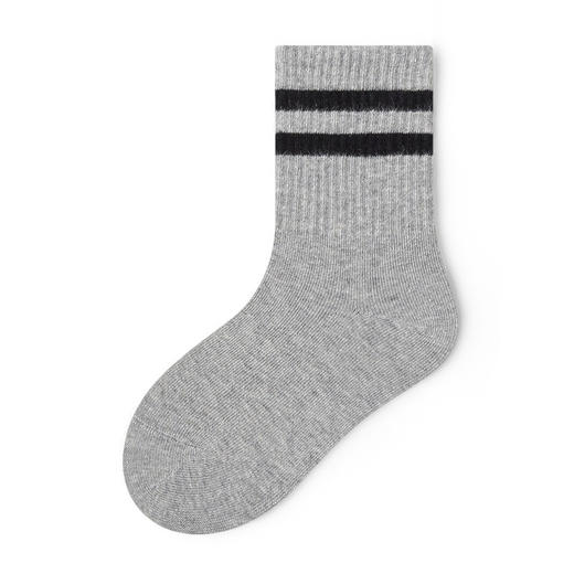 【专为儿童设计！】儿童袜子黑白全棉学院风男女童学生袜纯棉透气抗起球中筒儿 童棉袜 商品图10