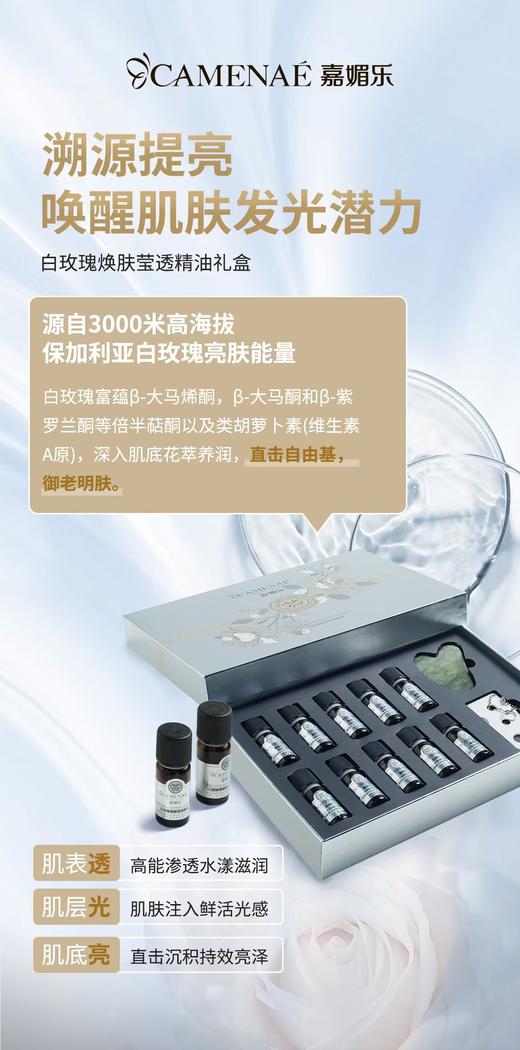 嘉媚乐白玫瑰焕肤莹透精油礼盒 商品图2