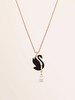 【此沙同款】施华洛世奇Swan黑色天鹅项链 商品缩略图1