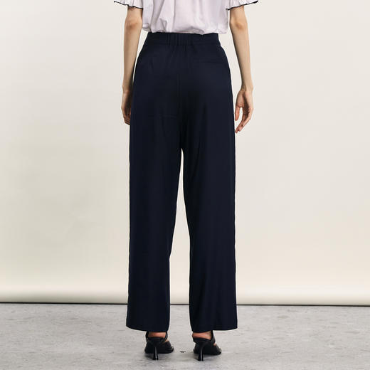 谜底休闲裤长裤女2024年夏季新品通勤风气质宽松阔腿裤242MK0687 商品图2