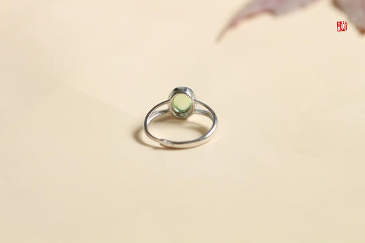 【素悠】葡萄石戒指，925银镶 商品图2