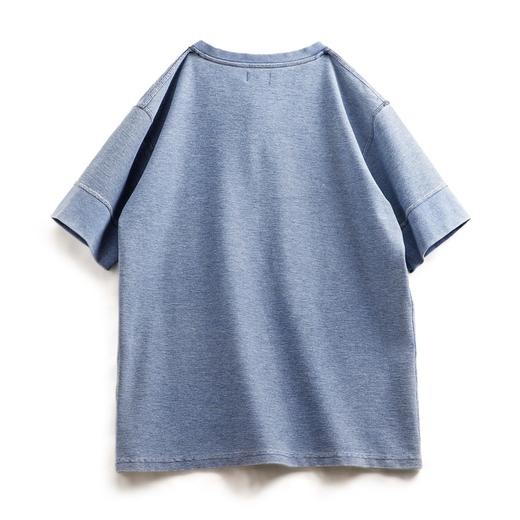 【马登】美式复古OG针织牛仔亨利衫阿美咔叽做旧硬汉短袖T恤男夏 商品图6