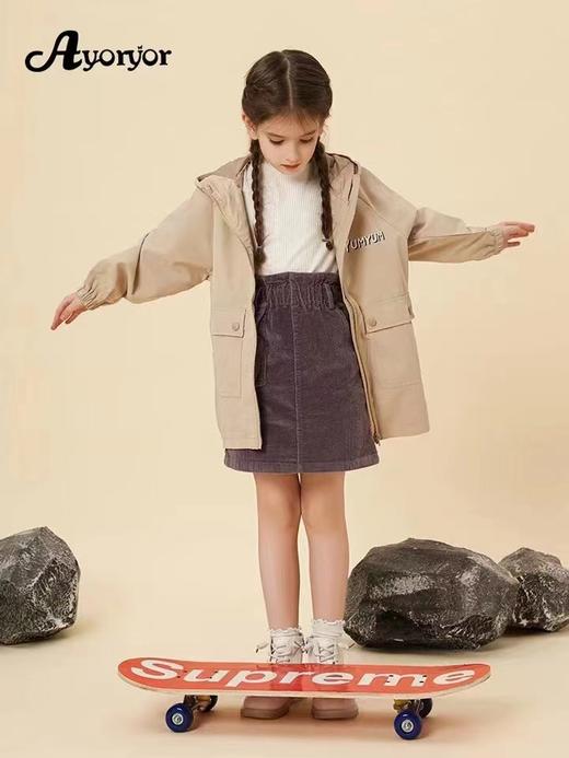 开学季【特卖】Ayoryor(品牌清仓) S001 后背鸭鸭印花 连帽男童女童休闲外套-喜出 商品图5