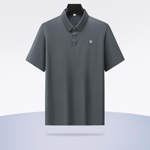 【新款DLS】大依优型大码短袖Polo衫翻领加肥加大男士大号弹力透气舒适夏季半袖 商品图1