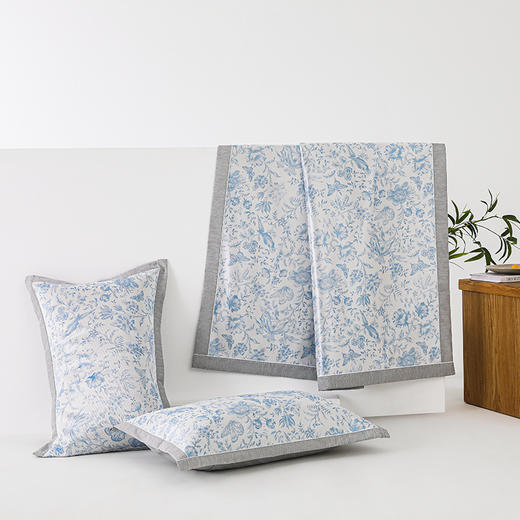 丝享牛奶丝凉席印花夏季凉席枕头凉感三件套 商品图2