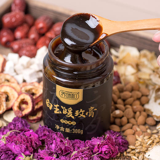 【白玉暖玫膏】重瓣红玫瑰 元气膏方 红润好颜 300g/瓶 商品图3