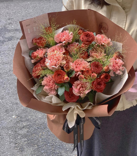 复古色系花束送爱人妈妈闺蜜 商品图1