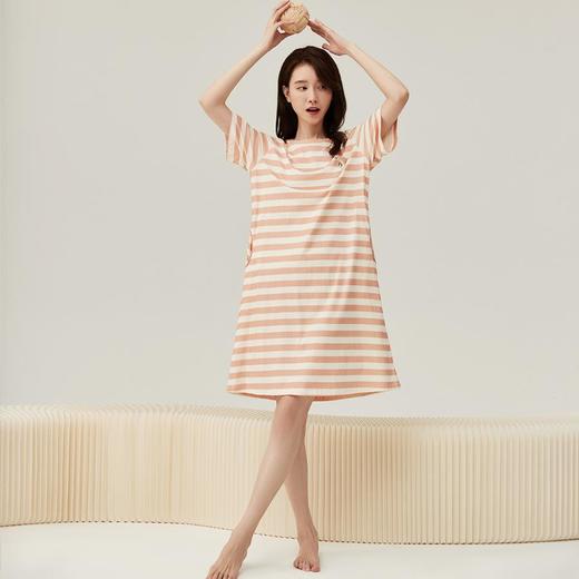 3部顶瓜瓜休闲可外穿女士条纹家居裙APW23200 商品图2