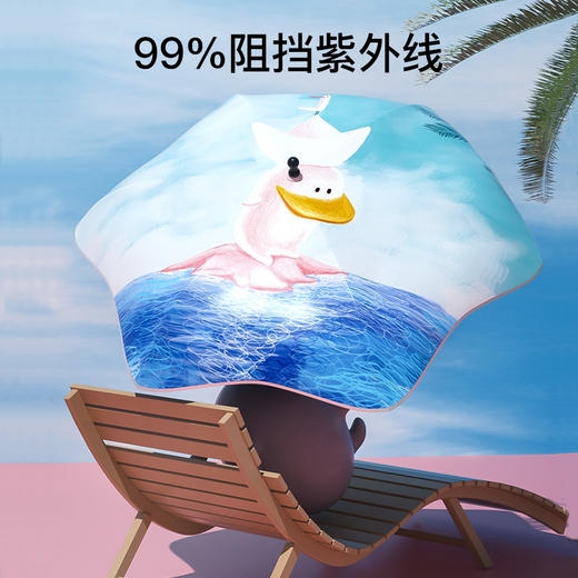 测评推荐—左都圆角儿童黑胶伞 晴雨两用 防晒能力强 自重轻 超强反光条 无尖锐设计 安全性高 开合简单易操作 商品图7