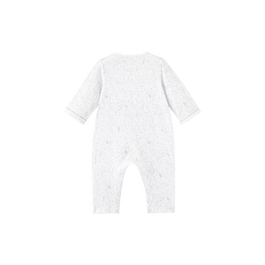 英氏女宝宝蛤衣翻领花影四季长袖纯棉碎花婴儿连体衣YLAAJ0P036A 商品图3