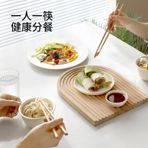 FaSoLa儿童筷子家用高档新款木质一人一筷日式可爱分餐木筷 商品图4