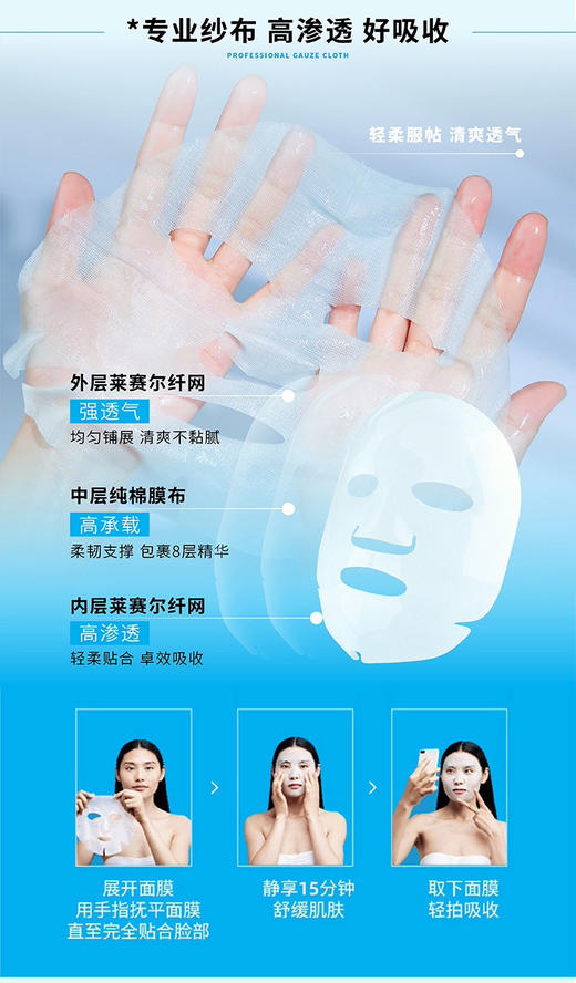 理肤泉特安舒缓密集修护面膜单片  5片/包修护敏感肌晒后 商品图8