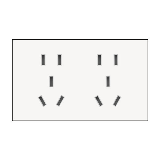 视贝K20白系列墙开插座 商品图6