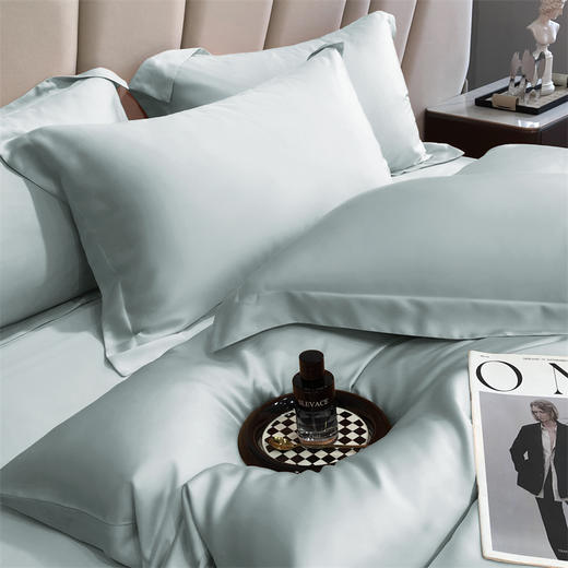 【门店同款】60支进口奥地利兰精莱赛尔天丝四件 套丝滑凉爽裸睡级套件【礼盒包装】 商品图3
