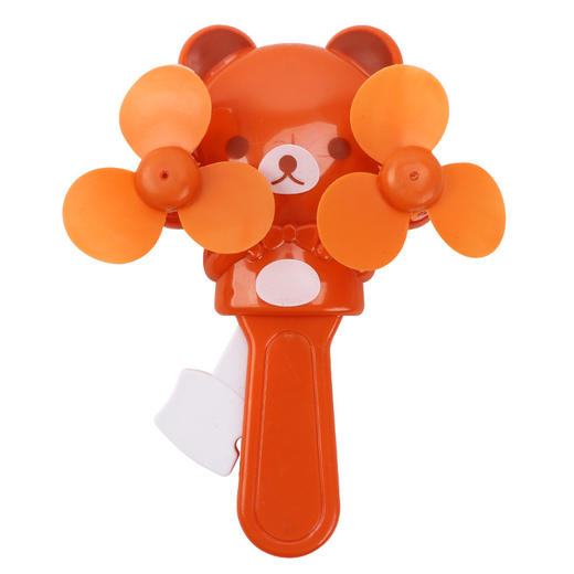 29.9/任选2款【夏日好搭档 轻轻一压清风徐来~】卡通双头双风叶手压风扇 可爱户外便携小风扇 不伤手儿童风扇-QQ 商品图3