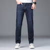 罗蒙春夏轻薄透气弹力牛仔裤男后袋绣标男裤直筒裤子男 商品缩略图6