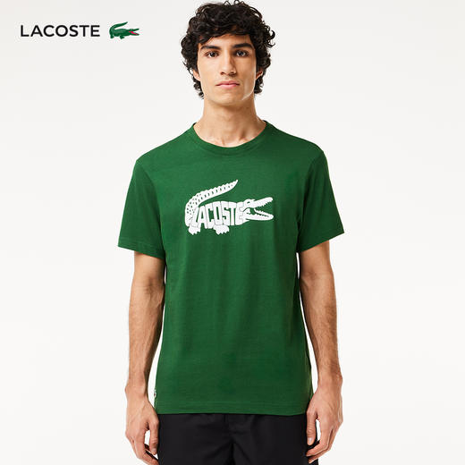 【海南专供价】Lacoste法国鳄鱼男装新款休闲百搭短袖T恤TH8937-98 商品图1