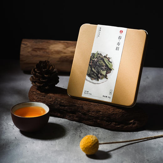 omma白茶小方片（2018春寿眉 一级寿眉）30g 商品图0