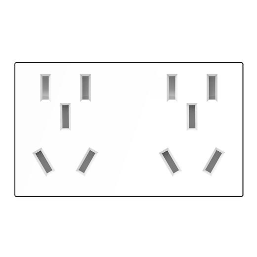 视贝K10白系列墙开插座 商品图7