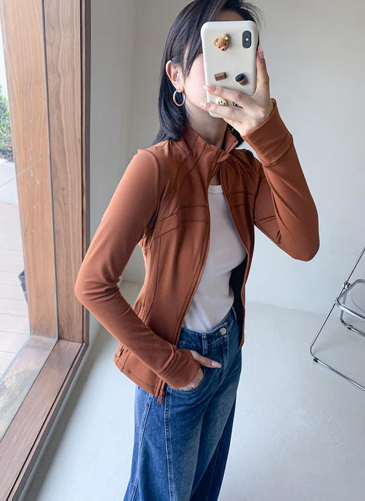 现货 THS -无 lulu define女士运动拉链夹克 瑜伽外套 4色 BF1006 商品图11
