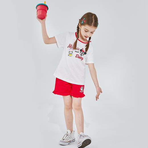 【迪士尼正品套装任选2套】男女童夏装萌趣运动休闲套装 商品图8