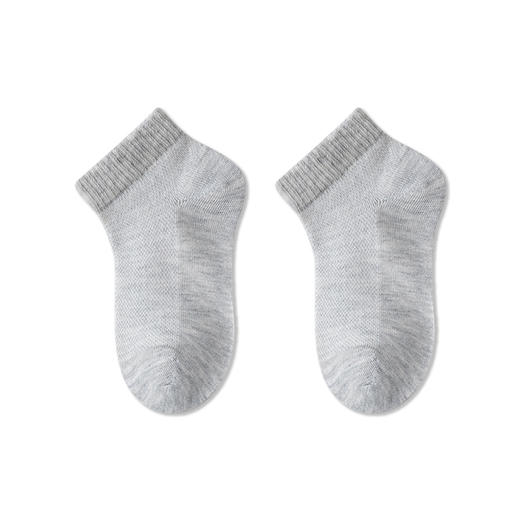 【极简系—5双钜惠装！】虫虫说春夏季儿童袜子网眼船袜男女童袜子黑白学生袜薄款宝宝袜子 商品图7