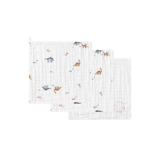 英氏宝宝手帕小恐龙手巾口水巾纯棉亲肤新款YMJSJ0P161A 商品图4