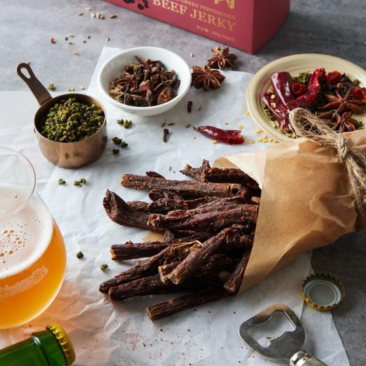 青花椒风干牛肉 Green Prickly Ash Beef Jerky 100g 商品图1