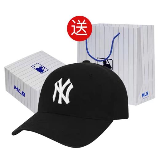 【下单送礼盒+礼袋】MLB男女情侣复古NY标软顶棒球帽遮阳帽 商品图3