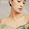 ZEGL设计师925银母亲节礼物和田玉项链女2024新款平安锁骨链饰品 商品缩略图4