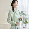 米思阳2026春季新款简约设计感醋纤衬衫褶皱透气上衣女1859 商品缩略图2