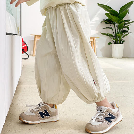 超值2件任选【亲肤透气，舒适有形！】2024新款儿童夏季薄款七分裤男女童，宽松洋气阔腿裤宝宝韩版灯笼裤-lm！-QQ 商品图2