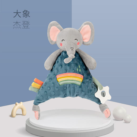 【安抚陪伴，培养自主入睡~】婴儿安抚巾玩偶 睡觉抱 公仔兔子小玩具 宝宝可入口睡眠玩具-QQ 商品图4