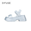 D:FUSE迪芙斯2024夏季新款吐司面包凉鞋松糕厚底增高一字带罗马凉鞋DF42115217 商品缩略图4