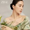 ZEGL设计师925银母亲节礼物和田玉项链女2024新款平安锁骨链饰品 商品缩略图3